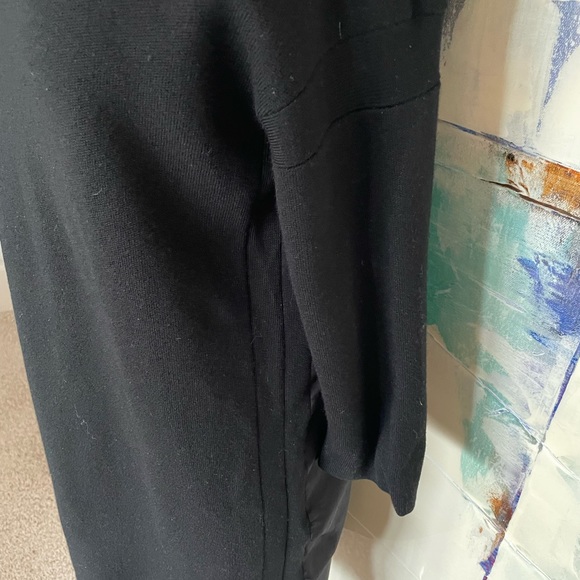 🖤VINCE🖤 Black Wool Mixed Media Dress - Picture 4 of 11